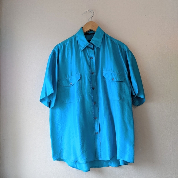 Daniel Hecter 100% Silk Shirt - Picture 3 of 7